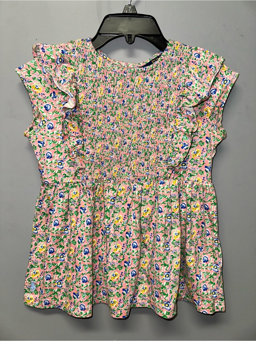 Girls Polo Ralph Lauren Smocked Top